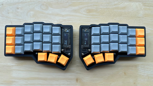 corne mx split keyboard with dsa keycaps